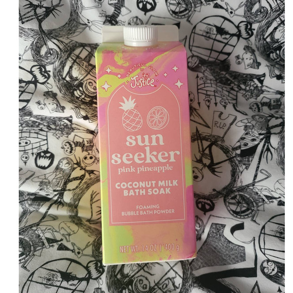 RARE Justice Sun Seeker Pink Pineapple Bath Soak - Picture 1 of 1